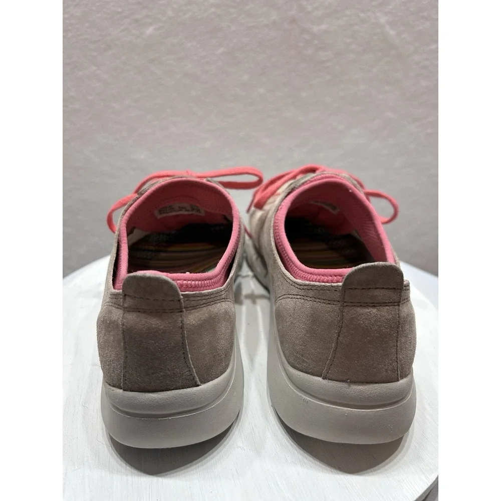 DANSKO Shoes 38/7.5 ELISE SEDONA Suede Lace Up Sneaker Comfort Lightweight Mocha